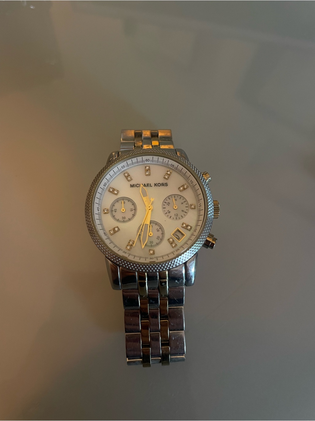 Michael Kors Two-Tone Silver And Gold Chronograph Watch